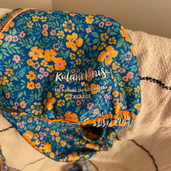 Blue Ditzy Flower Triangle Bikini - Picture 2 of 3